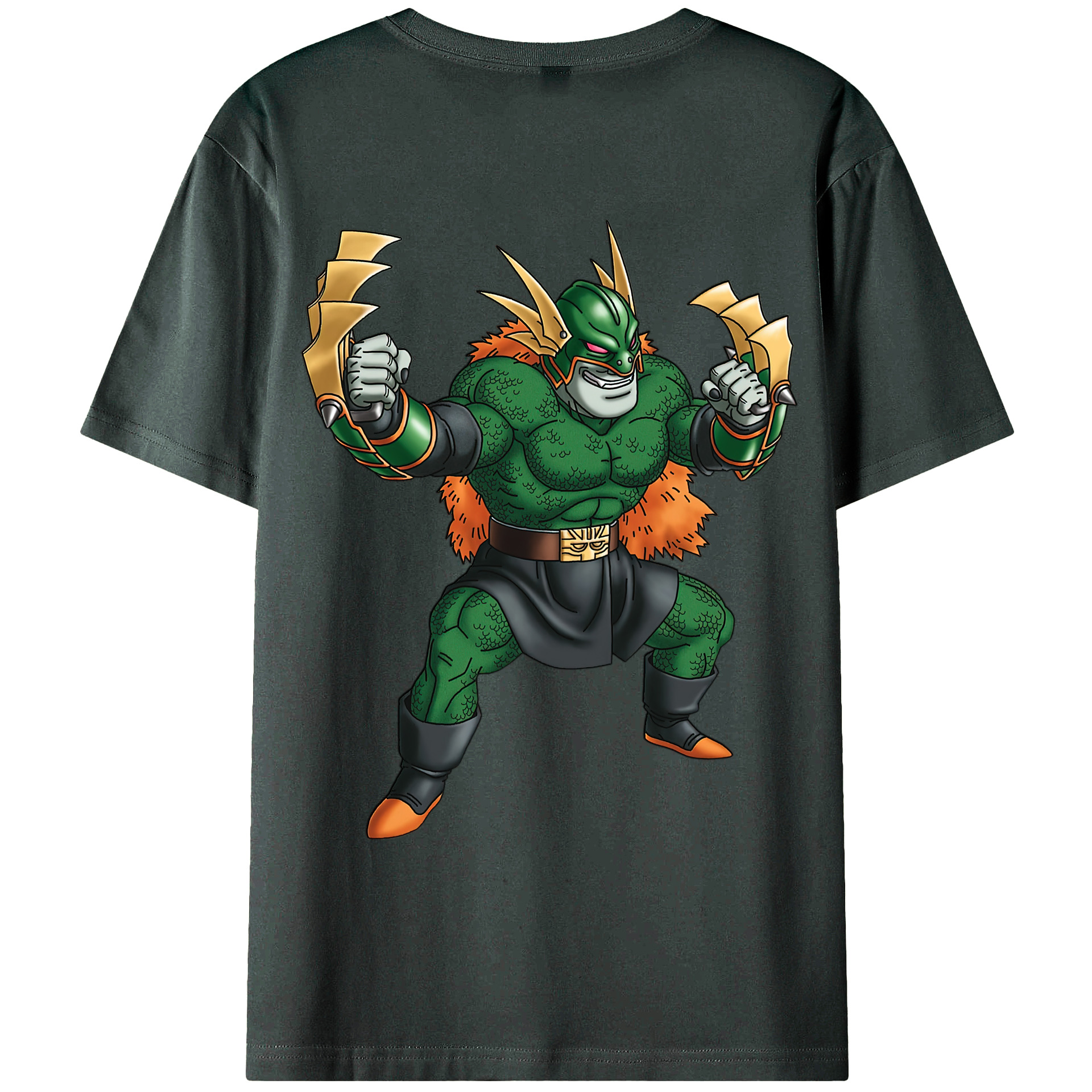 （画像用） ドラゴンクエスト Doragon Kuesuto Dragon Quest 綿100％ メンズ半袖Tシャツ（バックプリント） 通気性